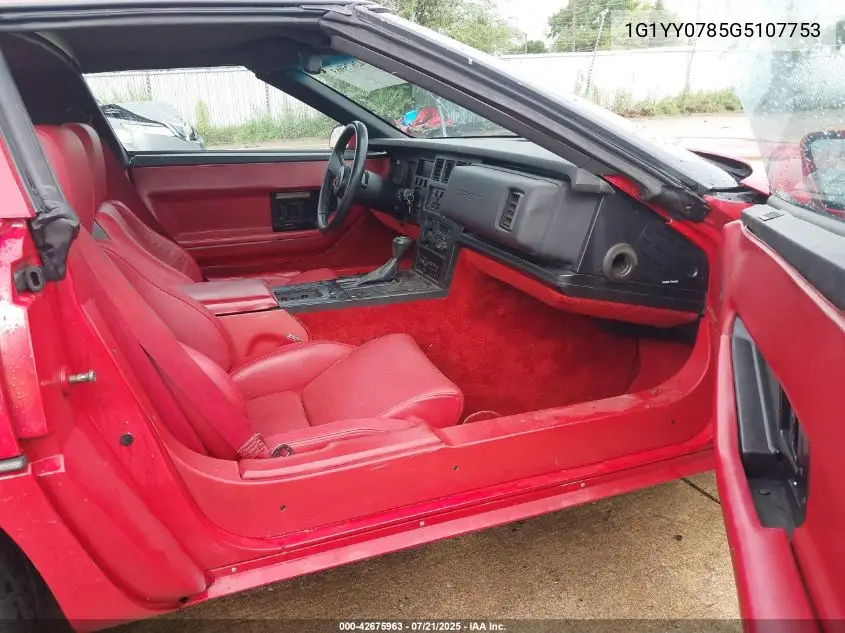 1986 Chevrolet Corvette VIN: 1G1YY0785G5107753 Lot: 42675963