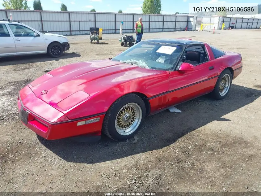 1987 Chevrolet Corvette VIN: 1G1YY218XH5106586 Lot: 42193850