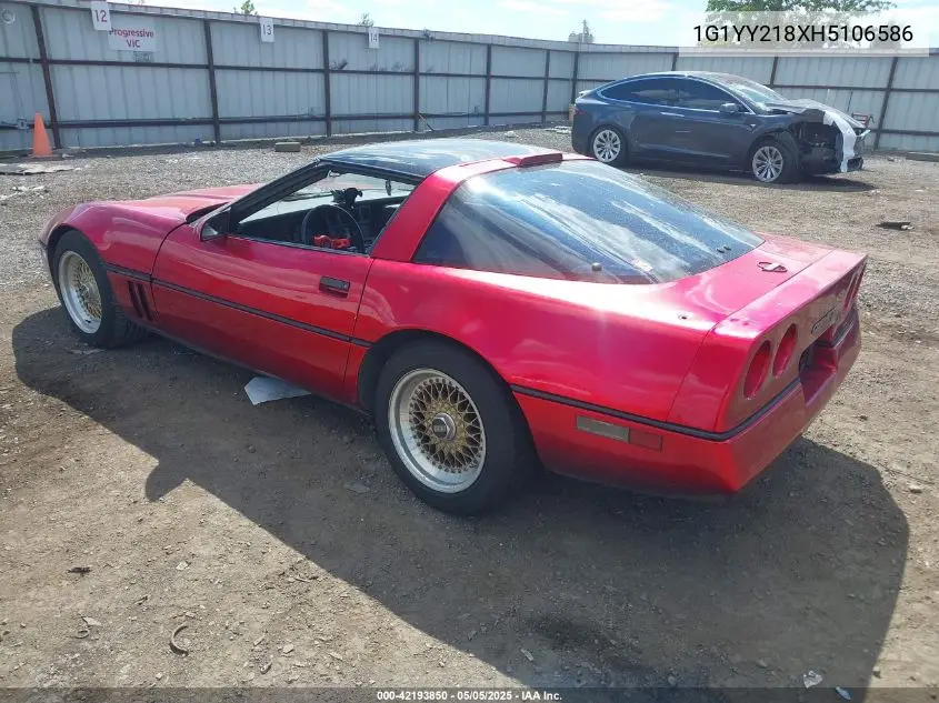 1987 Chevrolet Corvette VIN: 1G1YY218XH5106586 Lot: 42193850