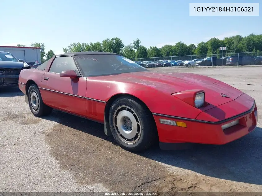 1987 Chevrolet Corvette VIN: 1G1YY2184H5106521 Lot: 42427996
