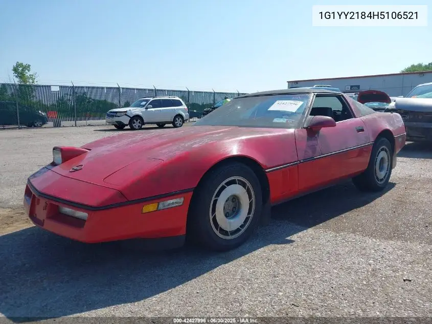1987 Chevrolet Corvette VIN: 1G1YY2184H5106521 Lot: 42427996
