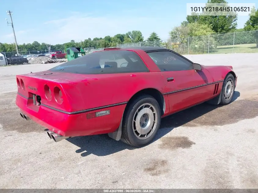 1987 Chevrolet Corvette VIN: 1G1YY2184H5106521 Lot: 42427996