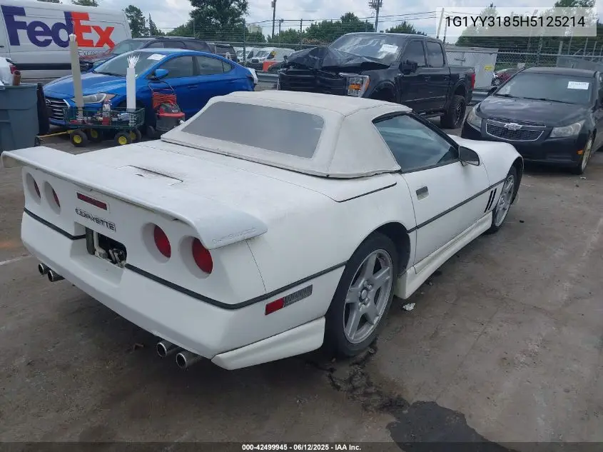 1987 Chevrolet Corvette VIN: 1G1YY3185H5125214 Lot: 42499945