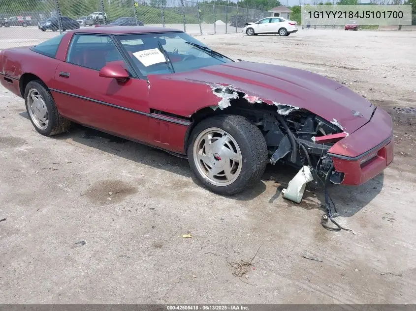 1988 Chevrolet Corvette VIN: 1G1YY2184J5101700 Lot: 42505418