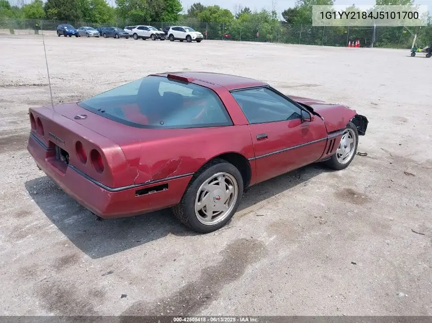 1988 Chevrolet Corvette VIN: 1G1YY2184J5101700 Lot: 42505418