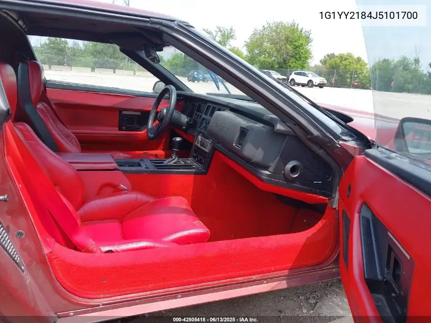 1988 Chevrolet Corvette VIN: 1G1YY2184J5101700 Lot: 42505418