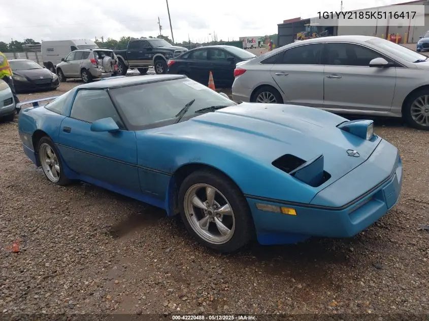 1989 Chevrolet Corvette VIN: 1G1YY2185K5116417 Lot: 42220488