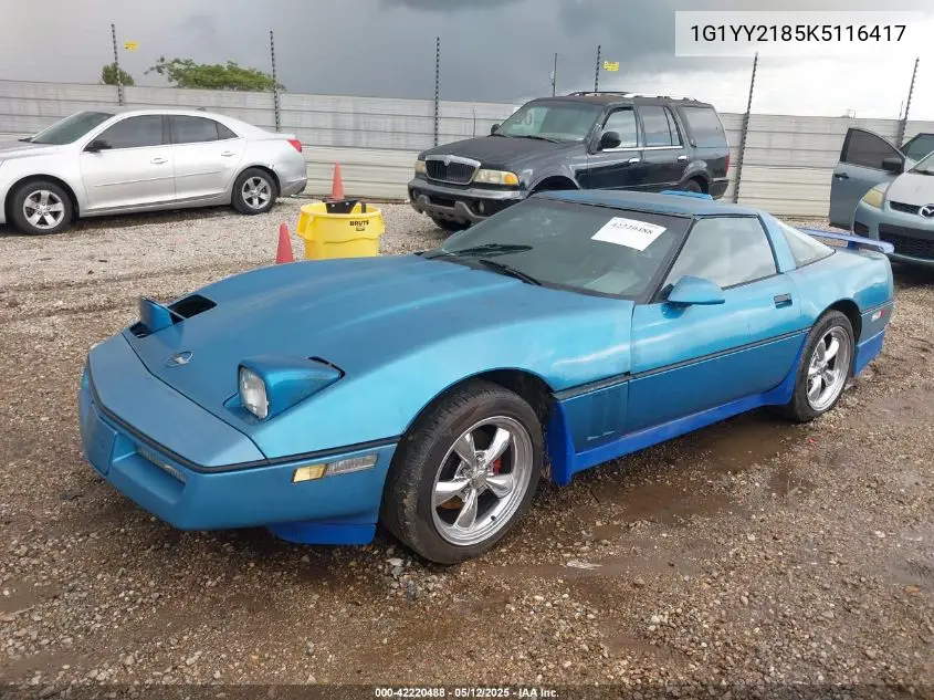 1989 Chevrolet Corvette VIN: 1G1YY2185K5116417 Lot: 42220488