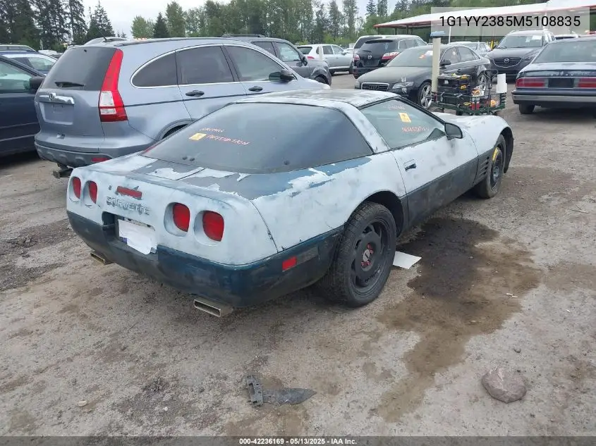 1991 Chevrolet Corvette VIN: 1G1YY2385M5108835 Lot: 42236169