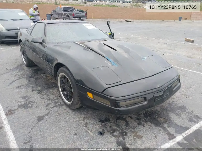 1992 Chevrolet Corvette VIN: 1G1YY23P8N5110765 Lot: 42034616
