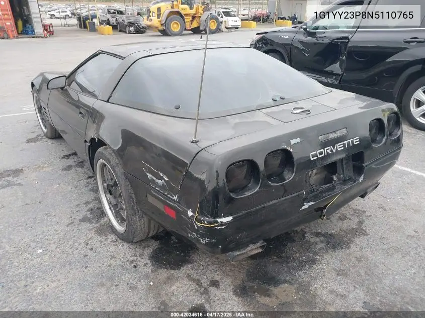 1992 Chevrolet Corvette VIN: 1G1YY23P8N5110765 Lot: 42034616