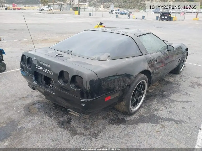 1992 Chevrolet Corvette VIN: 1G1YY23P8N5110765 Lot: 42034616