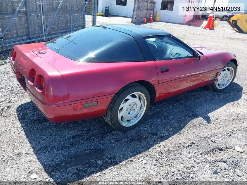 1992 Chevrolet Corvette VIN: 1G1YY23P4N5102033 Lot: 42146635