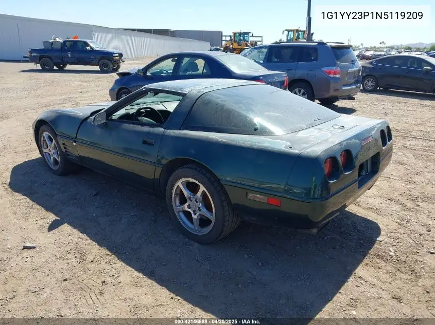 1992 Chevrolet Corvette VIN: 1G1YY23P1N5119209 Lot: 42146888