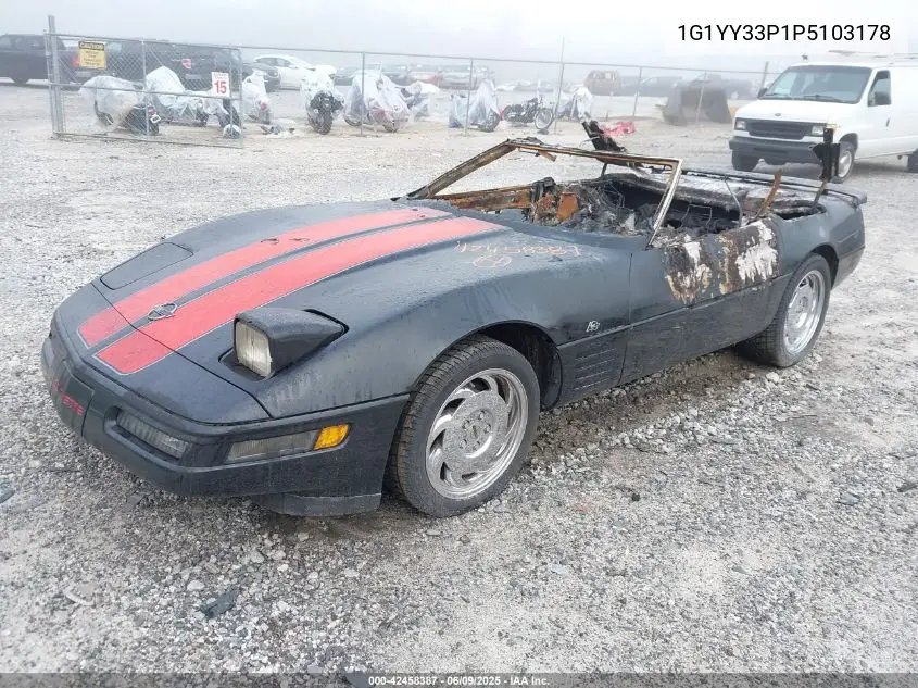 1993 Chevrolet Corvette VIN: 1G1YY33P1P5103178 Lot: 42458387