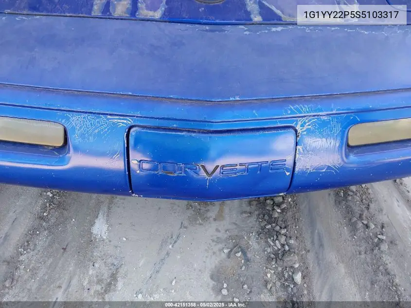 1995 Chevrolet Corvette VIN: 1G1YY22P5S5103317 Lot: 42151358