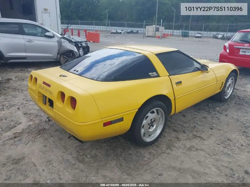 1995 Chevrolet Corvette VIN: 1G1YY22P7S5110396 Lot: 42165390