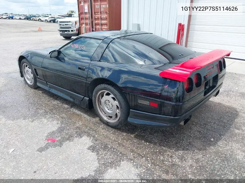 1995 Chevrolet Corvette VIN: 1G1YY22P7S5114626 Lot: 42410201