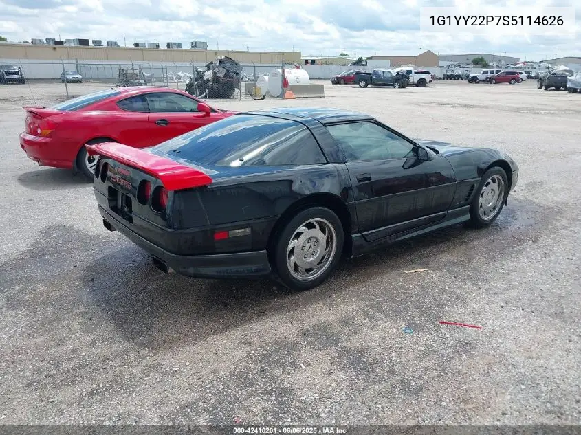 1995 Chevrolet Corvette VIN: 1G1YY22P7S5114626 Lot: 42410201