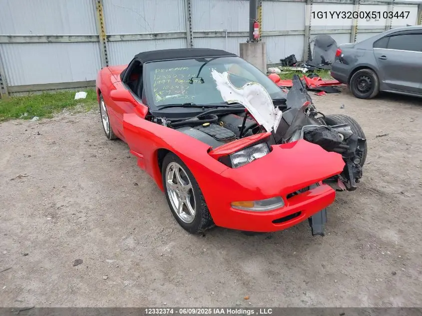 1999 Chevrolet Corvette VIN: 1G1YY32G0X5103447 Lot: 12332374