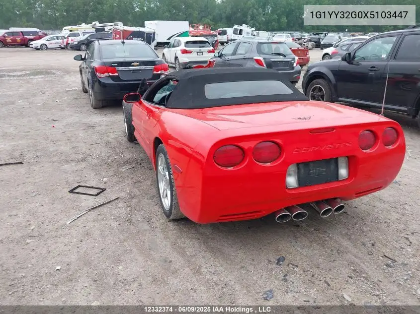 1999 Chevrolet Corvette VIN: 1G1YY32G0X5103447 Lot: 12332374