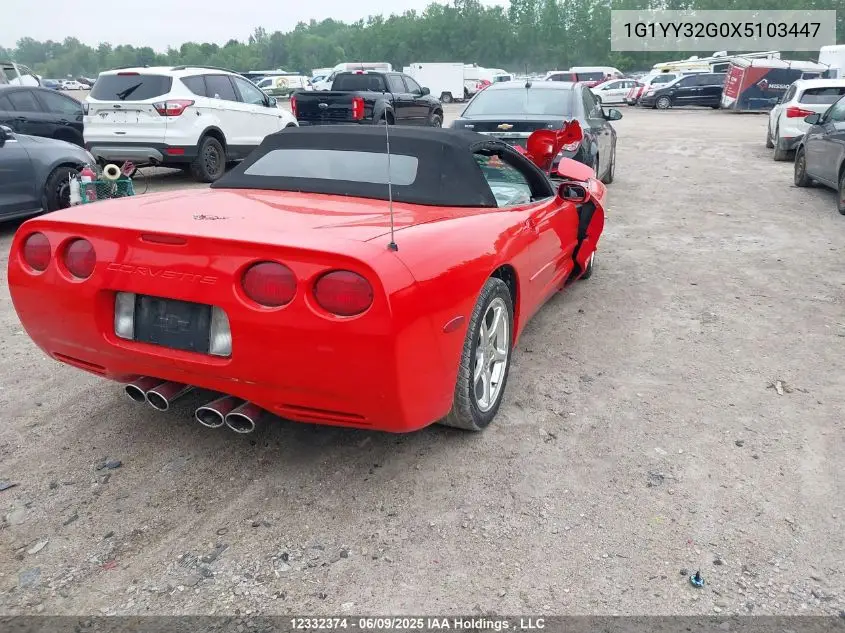 1999 Chevrolet Corvette VIN: 1G1YY32G0X5103447 Lot: 12332374