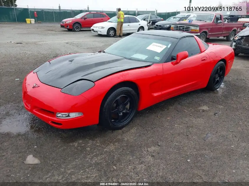 1999 Chevrolet Corvette VIN: 1G1YY22G9X5118765 Lot: 41944081