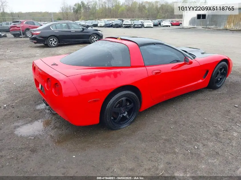 1999 Chevrolet Corvette VIN: 1G1YY22G9X5118765 Lot: 41944081