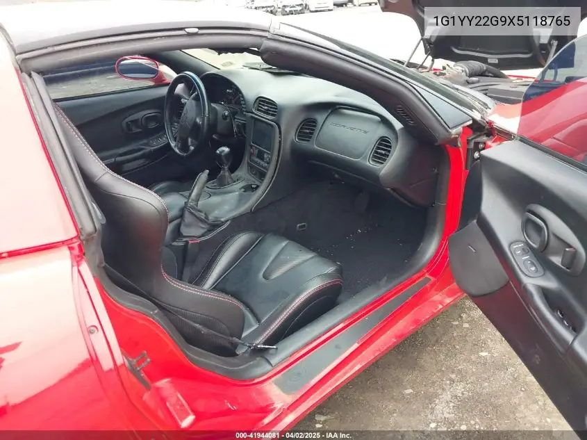 1999 Chevrolet Corvette VIN: 1G1YY22G9X5118765 Lot: 41944081
