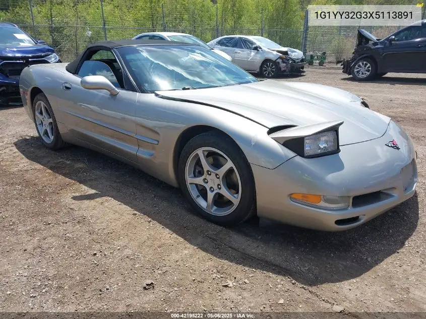 1999 Chevrolet Corvette VIN: 1G1YY32G3X5113891 Lot: 42195222