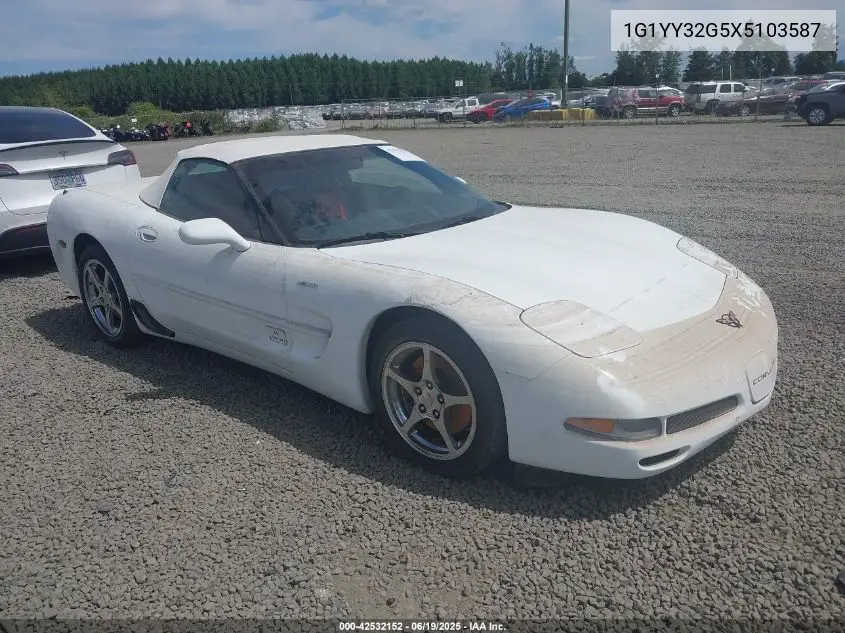 1999 Chevrolet Corvette VIN: 1G1YY32G5X5103587 Lot: 42532152