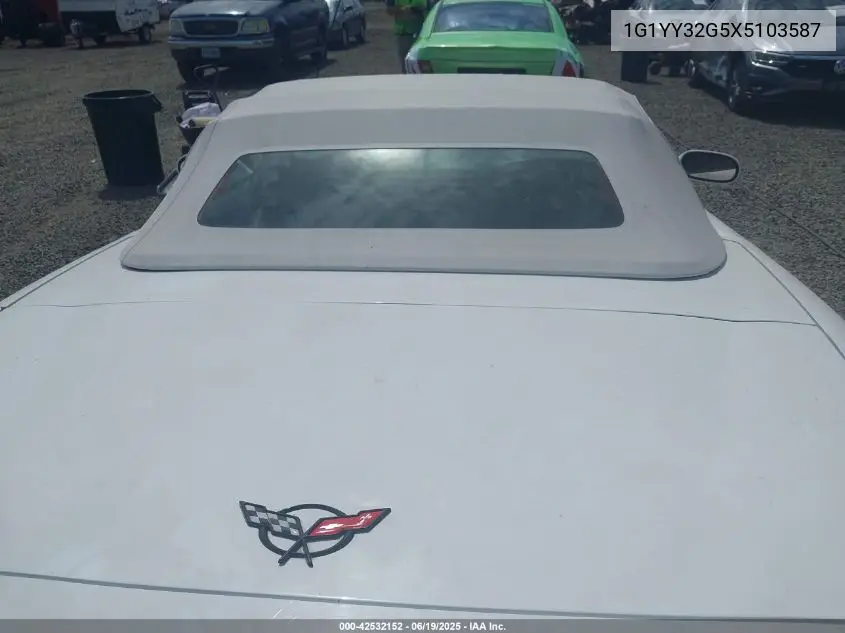 1999 Chevrolet Corvette VIN: 1G1YY32G5X5103587 Lot: 42532152