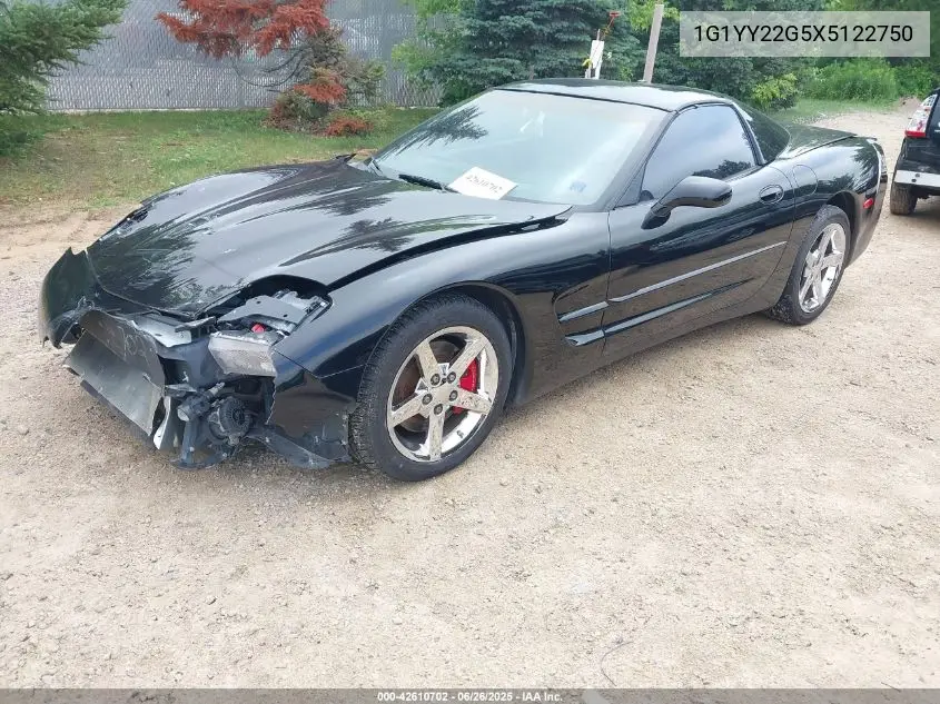 1999 Chevrolet Corvette VIN: 1G1YY22G5X5122750 Lot: 42610702