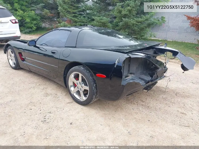 1999 Chevrolet Corvette VIN: 1G1YY22G5X5122750 Lot: 42610702