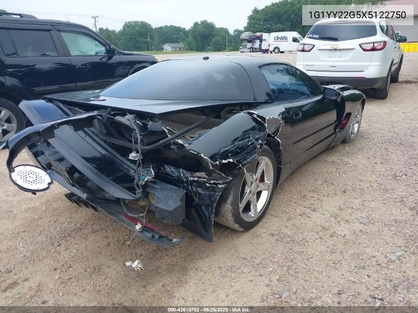 1999 Chevrolet Corvette VIN: 1G1YY22G5X5122750 Lot: 42610702