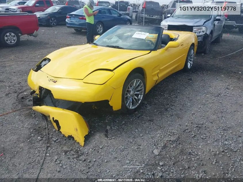 2000 Chevrolet Corvette VIN: 1G1YY32G2Y5119778 Lot: 42056241