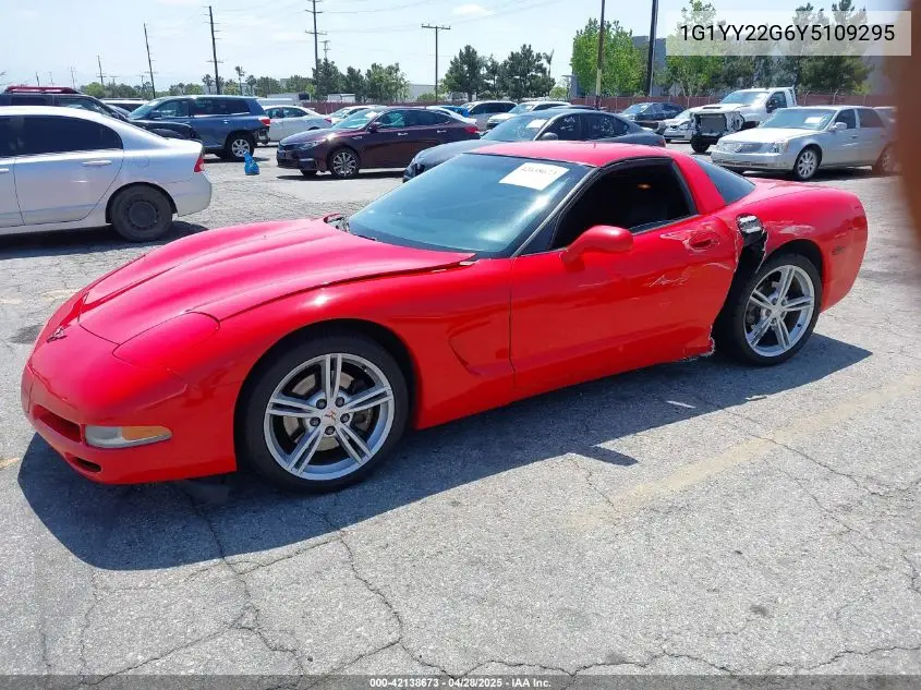 2000 Chevrolet Corvette VIN: 1G1YY22G6Y5109295 Lot: 42138673