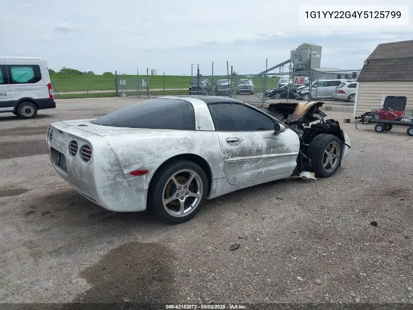 2000 Chevrolet Corvette VIN: 1G1YY22G4Y5125799 Lot: 42182073