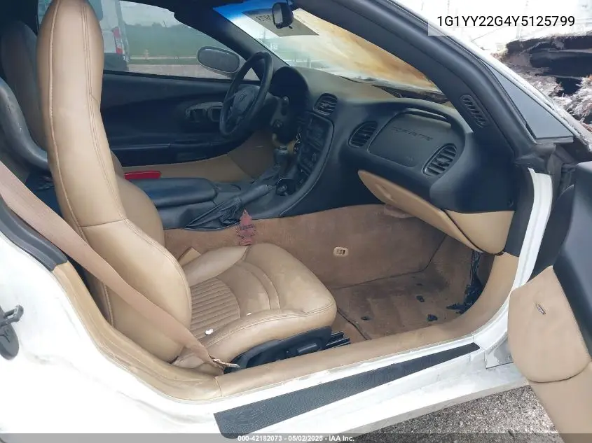 2000 Chevrolet Corvette VIN: 1G1YY22G4Y5125799 Lot: 42182073