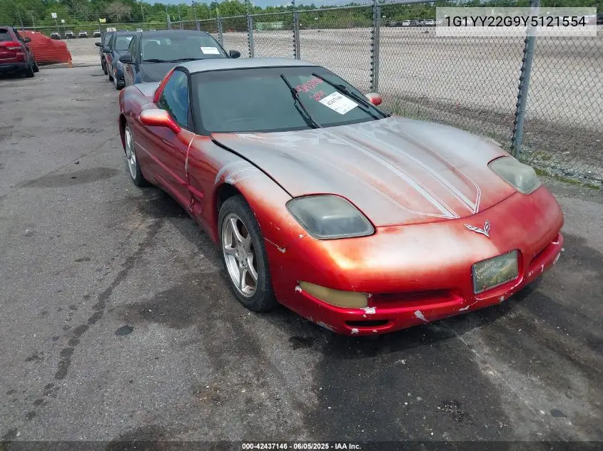 2000 Chevrolet Corvette VIN: 1G1YY22G9Y5121554 Lot: 42437146