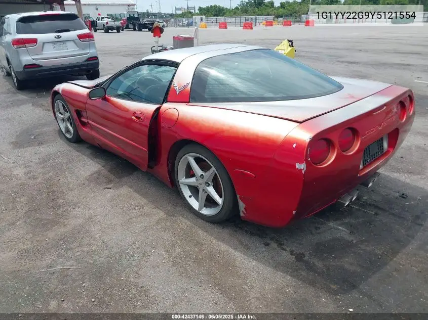 2000 Chevrolet Corvette VIN: 1G1YY22G9Y5121554 Lot: 42437146