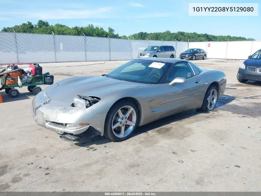 2000 Chevrolet Corvette VIN: 1G1YY22G8Y5129080 Lot: 42555811