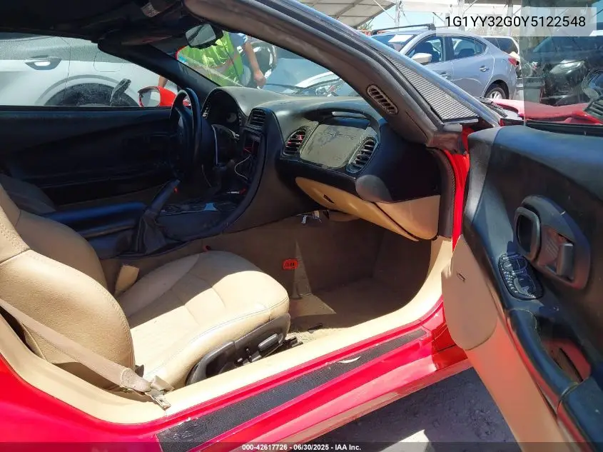 2000 Chevrolet Corvette VIN: 1G1YY32G0Y5122548 Lot: 42617726