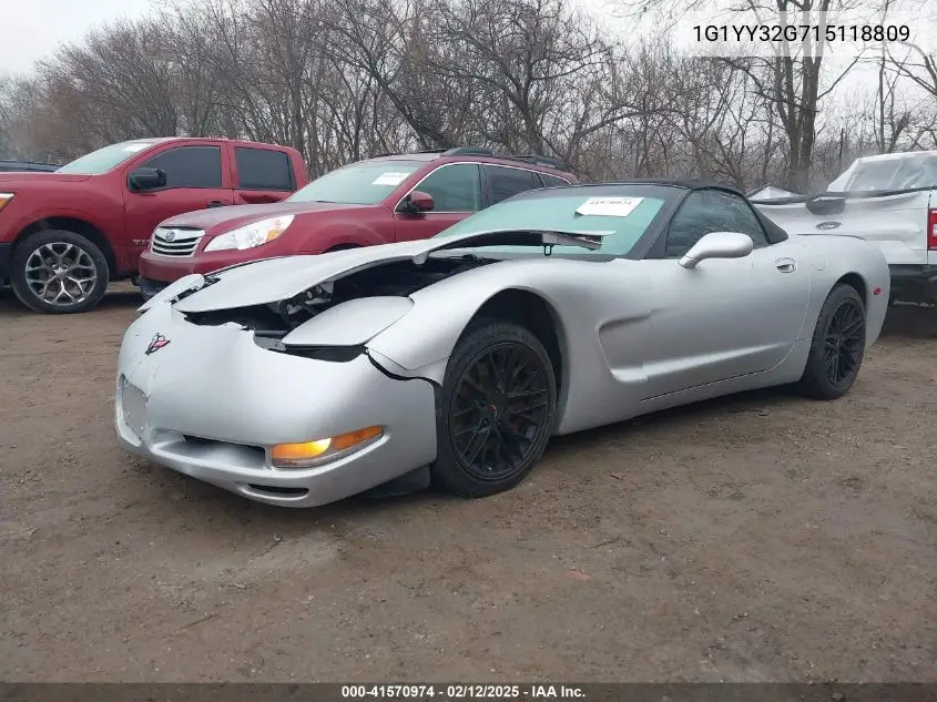 2001 Chevrolet Corvette VIN: 1G1YY32G715118809 Lot: 41570974