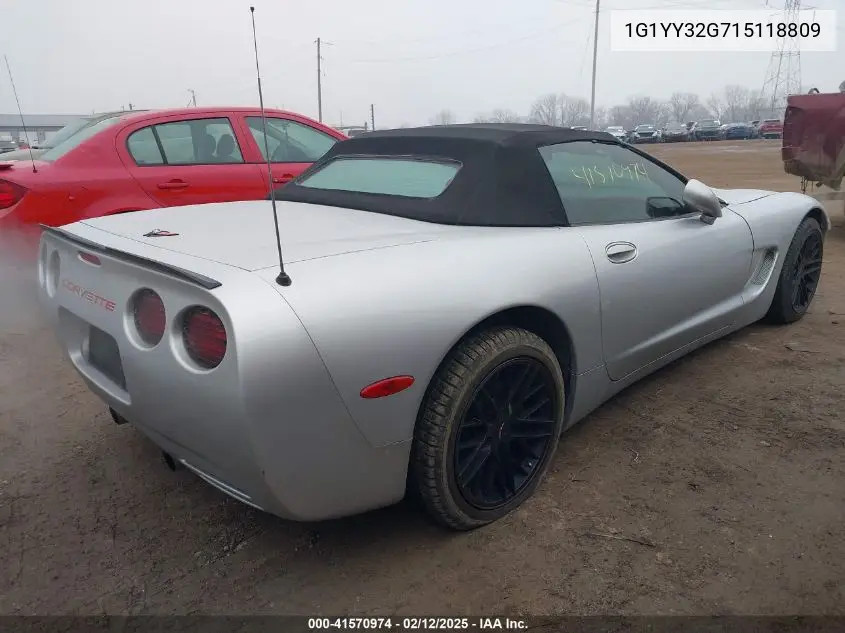 2001 Chevrolet Corvette VIN: 1G1YY32G715118809 Lot: 41570974