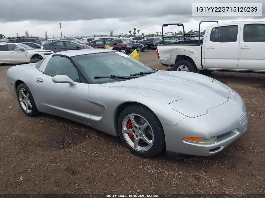2001 Chevrolet Corvette VIN: 1G1YY22G715126239 Lot: 42185360