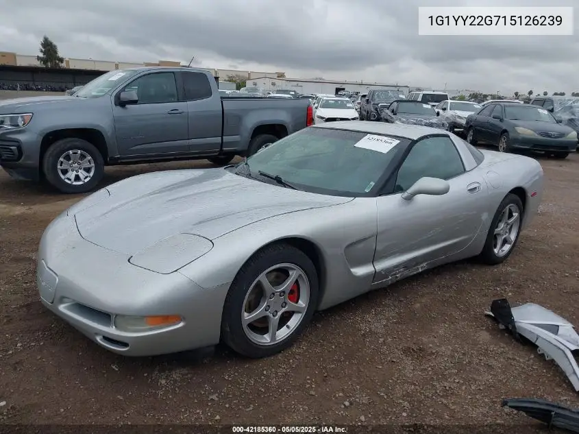 2001 Chevrolet Corvette VIN: 1G1YY22G715126239 Lot: 42185360