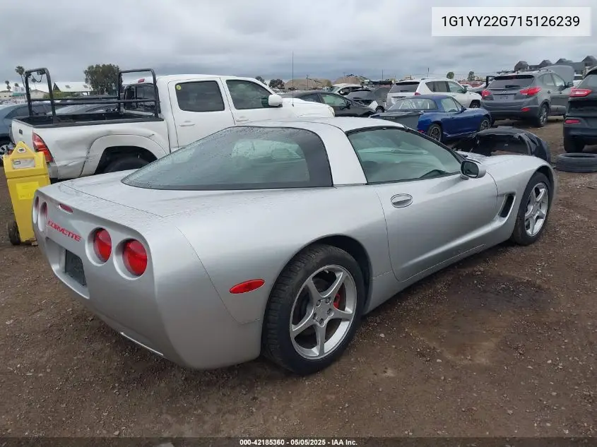 2001 Chevrolet Corvette VIN: 1G1YY22G715126239 Lot: 42185360