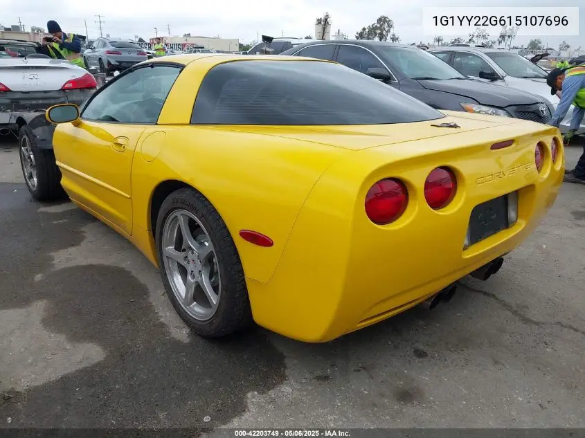 2001 Chevrolet Corvette VIN: 1G1YY22G615107696 Lot: 42203749