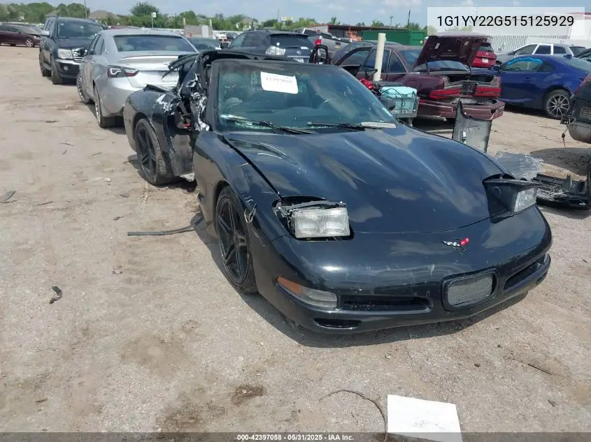 2001 Chevrolet Corvette VIN: 1G1YY22G515125929 Lot: 42397058